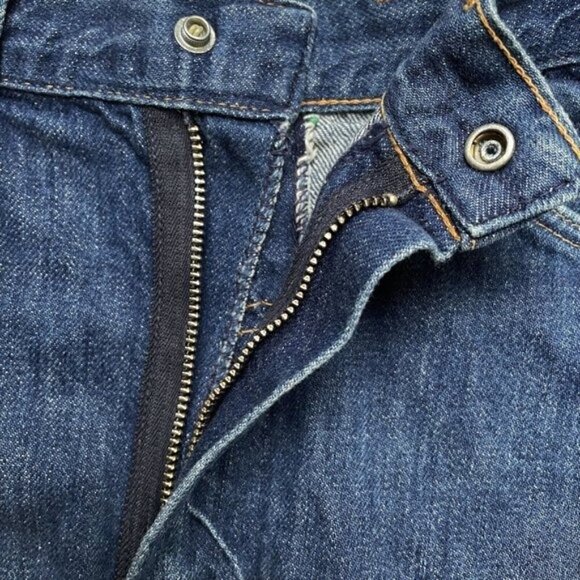 VTG 60s Wrangler Jean Mini Skirt Raw Hem Women’s S Misses 11-12 Mid Rise Retro - Picture 6 of 8